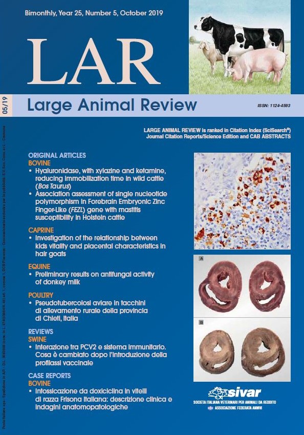 Association assessment of single nucleotide polymorphism in Forebrain Embryonic Zinc Finger-Like gene with mastitis susceptibility in Holstein cattle (Bos taurus) | Large Animal Review Association assessment of single nucleotide polymorphism in Forebrain Embryonic Zinc Finger-Like gene with mastitis susceptibility in Holstein cattle (Bos taurus) | Large Animal Review